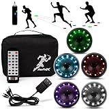 Reflexx RLT 2.1 Reaction Training Lights – Improve Reaction Time, Coordination & Focus – Adjustable Speed, Random Mode, Brightness & Sound Control – for Fitness, Rehab, Seniors & Athletes