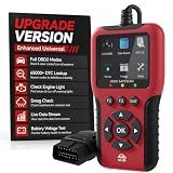 UJS Safescan OBD2 Scanner Enhanced Universal, Car Diagnostic Tool(Red)