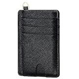 GEEAD Slim Minimalist Front Pocket RFID Blocking Card Holder Wallets for Men & Women, Small Credit Card Holder for Women