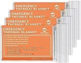 QIO CHUANG Emergency Mylar Thermal Blankets -Space Blanket Survival kit Camping Blanket (4-Pack). Perfect for Outdoors, Hiking, Survival, Bug Out Bag ,Marathons or First Aid 1