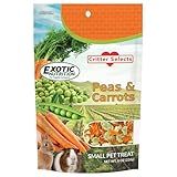 Exotic Nutrition Peas & Carrots 8 oz. - Healthy Natural Mixed Dried Vegetable Treat - for Rabbits, Guinea Pigs, Hamsters, Chinchillas and Small Pets