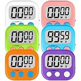 ZILLEEN Classroom Timers for Kids Classroom Magnetic Digital Kitchen Timers for Cooking Teachers Gym Game 6 Pcs