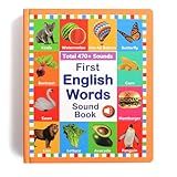 My First English Words Sound Book for Kids 3 4 5 6 Years Old, 470+ Words Interactive Toddler Books, 21 Themes Audio Sound Books Kids, Electronic English Learning Talking Book Educational Toys