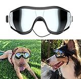 NVTED Dog Sunglasses/Goggles, UV/Wind/Dust/Fog Protection Pet Glasses Eye Wear with Adjustable Strap for Medium or Large Dog (Pack of 1)