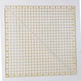 Honeysew Half Square Triangle Ruler for Sewing, Acrylic Quilt Template with Grid Lines, Non-Slip Precision Measuring Tool for Quilters, Available in 12.5" 6.5" 4.5" 2.5" (12.5inch)