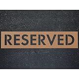 APS 12" Reserved Parking Stencil for Lot Pavement Markings | Reusable Cardboard Made in USA