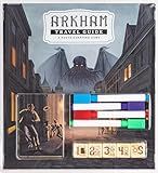 Arkham Travel Guide | 1-4 Players | Ages 14 and up | Roll and Write | Tourism | Route Building | Lovecraft | Average Playtime 30 min