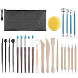 Luney Clay Tools Kit, 25 PCS Ceramics Polymer Clay Sculpting Modeling Pottery Tools Kit, Air Dry Clay for Adults, Pottery Craft, Dotting, Baking, Carving, Drawing, Molding, Modeling, Shaping