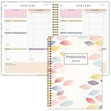 ADHD Planner for Women，Daily Productivity Planner with Task Management Organizer for Neurodivergent Adult,Teens , Self-Cares, Daily Schedule,To-Do List,Brain Dump,ADHD Journal with Cardboard Cover to Stay Organized and Focused (Colorful Leaves)