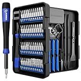 STREBITO Small Precision Screwdriver Set 64-piece with Torx, Triwing, Pentalobe, Electronics Repair Tool Kit for Computer, PC, Laptop, Macbook, Tablet, Phone, PS5, XBOX, Switch, Glass, Ring Doorbell