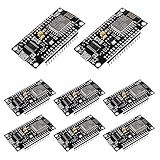 ACEIRMC 8pcs ESP8266 ESP-12E Serial Wireless Module CH340 NodeMcu V3 Lua WiFi Internet of Things New Version Development Board Compatible with Arduino IDE/MicroPython (8pcs)