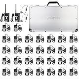 Retekess T130S Wireless Tour Guide System, Church Translation System, 2nd Generation T130, 100m/328ft, Tour Guide Headsets for Plant,School (2TX 30RX)