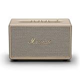 Marshall Acton III Bluetooth Home Speaker - Loud Stereo Sound with Bass and Treble Controls | Plug-in Powered | 3.5mm Aux Input - Cream