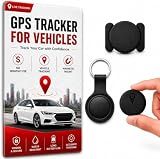 GPS Tracker for Vehicles, No Monthly Fee or SIM Card Needed, Magnetic GPS Locator for Cars, Trucks and SUVs with IP67 Waterproof Case, Precise Location Tracking, 365-Day Battery Life, iOS Only (Black)