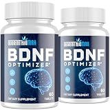 Nootropic Brain Supplement for Memory and Focus – BDNF Optimizer – Cognitive, Mental Clarity & Mood – High Absorption – Organic Lion's Mane, L-Theanine, Ginkgo Biloba & Alpha GPC–60 Tablets (2 Bottle)