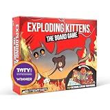 Exploding Kittens The Board Game 2-6, Age 7+ Flippable Game Board