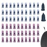 Bawkars 60 PCS Tire Repair Rubber Nail, Vacuum Tire Repair Kits Spiral Rubber Screws, Fast Self-Service Tool for Car, Truck, Motorcycle, Tractor Tire Puncture Repair (Black)