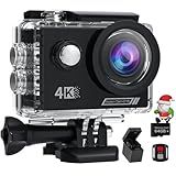 Camlance Action Camera 4K30FPS with 64G SD Card 131FT UnderwaterCamera,20MP Sports Camera 170° Waterproof Camera with WiFi,Remote Control,Mounting Kit