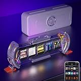 Divoom Times Gate - Cyberpunk Gaming Setup Digital Alarm Clock, Smart APP, WiFi Connect, RGB LED Display, Personalized Financial & Bitcoin Dashboard, Pixel Art for Gaming Room & Office Decor, Silver