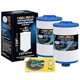 POOLPURE 6CH-940 Spa Filter Replaces PWW50P3(1 1/2" Coarse Thread), 2 Pack