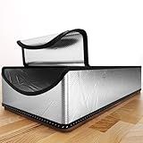 LEMOONE Attic Door Insulation Cover 25"x54"x11", Energy Saving Tent Attic Stairs Cover Ladder Pull Down Insulator, R-Value 15.5 Thicken Aluminum Foil Stairway Insulation with Zipper Fireproof