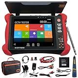 8K 32MP IP Camera Tester with PoE, WANLUTECH CCTV Tester 90W Power Output PoE Camera Test 8MP SDI TVI CVI AHD CVBS Camera Test TDR Cable Test DMM OPM VFL WiFi Network Tools HDMI (X9-MOVTADHS Pro)