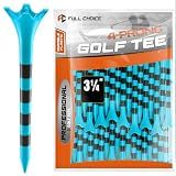 Full Choice 100 Pack（3-1/4"） Plastic Golf Tees, Designed to Reduce Friction and Side Spin, Blue