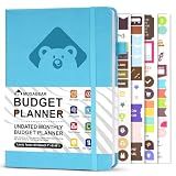 Budget Planner & Monthly Bill Organizer – Monthly Financial Book with Pockets Expense Tracker Notebook. Monthly Budgeting Organizer, Finance Logbook & Accounts Book, Bill Tracker, A5（Blue）