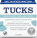 TUCKS Medicated Cooling Pads, Witch Hazel Hemorrhoid Treatment, 100 Count