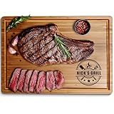 Grill Cutting Board, Personalized Grilling Gifts for Men, Custom Wood Bamboo Gifts, BBQ Gifts, Housewarming Gifts for New Home