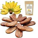 Organic Sun Dried Whole Bananas | No Sugar Added | No Preservatives | Unsulfured | Soft and Chewy Little Bananas | Thai Natural Fruit Snacks | Super Potassium Snack 12.6 OZ | Pack of 1