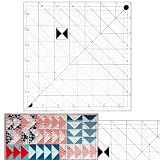 Trimmer Quilting Ruler, Precise Trim Tool for Half Quarter Square Triangle