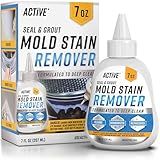 ACTIVE Mold Stain Remover Gel Cleaner Heavy Duty Stain Cleaner for Front Loader Washing Machine Seal, Bathroom Grout, Shower, Caulk - Front Load Washer Cleaning Solution - 7 Fl Oz