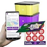 Scanlily Smart QR Label System Using AI for Inventory and Organization (90 Stickers - 45 White and 45 in Five Colors - 2cm Diameter)
