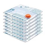 Vacuum Storage Bags 7 Jumbo, Space Saver Sealer Bags,Plastic Packaging Bags,Compression Bags for Clothes, Pillows, Comforters, Blankets, Bedding,No pump included