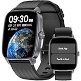 Pedometer Watch No APP/Phone Required, Waterproof Fitness Tracker Watch with Heart Rate Monitor, Large Screen with Pedometer, Sleep Tracking, Calories & Step Counter, Smart Watches for Women Men