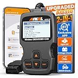 (Upgraded AD310) ANCEL AD310BT OBD2 Scanner Bluetooth - Check Engine Code Reader, Escaner Automotriz with Premium App On iOS & Android, Car Diagnostic Scanner for All Vehicles After 1996