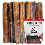 Downtown Pet Supply Jumbo Bully Sticks for Dogs - Natural Beef Chews, Low-Odor & Rawhide-Free, Long Lasting Dog Treats for Aggressive Chewers - Healthy, Safe & Delicious Chews Dogs Love (6" 10 Pack)