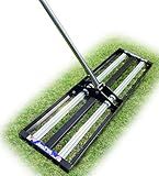 Updated Lawn Leveling Rake with Aluminum Rollers, Stainless Steel 17"x10" Levelawn Tool , Heavy-Duty Lawn Leveler with 70" Extended Handle, Yard Leveling Rake Suit for Garden, Golf Lawn, Farm