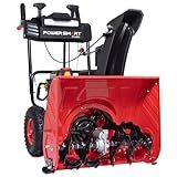 PowerSmart 26-Inch Snow Blower Gas Powered, 252cc 4-Cycle Engine with Electric Start, 2-Stage Self-Propelled with Headlight