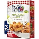 Calhoun Bend Mill Apple Crisp Mix | Easy Fall Dessert for Apples, Peaches, Berries | Perfect w/Apple Pie Filling or Fruit Mix | Microwave or Oven Baking | Includes Tasty Variations - 8 oz (Pack of 3)
