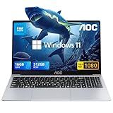 KAIGERR Laptop, 15.6-inch Laptop, 2025 Laptop Computer, 16GB RAM 512GB NVMe SSD, Intel N150 Processor(Up to 3.6GHz), Windows 11 Pro, 1080 FHD Display for Business & Students, 5000Mah Battery, Wi-Fi