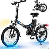 VARUN Electric Bike - Peak 750W Folding Ebike for Adults Up to 40 Miles 20MPH- 48V Removable Lithium-Battery- Stylish 20" Foldable Electric Bicycle Commuter for Adults