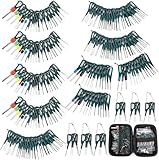 Terminal Removal Tool Kit 172 Pcs Depinning Tool Electrical Connector Pin Removal Tool Kit Pin Extractor Tool Set Wire Terminal Release Tool for Automotive Car Household Devices