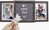 Oak letters Personalized Picture Frame Gift for Dad – Sentimental Dad Picture Frame with Custom Letter Board and Two 6x4 Photo Slots – Heartfelt Father’s Day Gift for Daddy, Grandpa or Papa