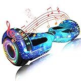 SIMATE Hoverboard, Bluetooth All Terrain Hover Boards with LED Lights and APP Control, Gifts for Kids Adults Girls Boys, for All Ages