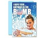 Real Housewives Bravo RHOSLC Meredith Bath Bomb Birthday Friendship Valentine Greeting Card 5x7 inches w/Envelope (Birthday)