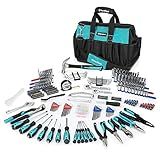 DURATECH 269-Piece Socket Wrench and Home Repair Hand Tool Kit- Daily Use Mechanics Hand Tool Kit with Wide Open Mouth Tool Bag