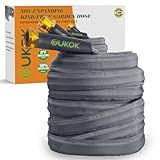 GUKOK 2025 Upgraded 100FT Non-Expanding Garden Hose, Ultra-Light & Flexible Water Hose - Burst-Resistant, Kink-Free, High-Pressure, All-Weather Use for Lawns, Gardens, and Outdoor Cleaning