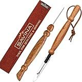 Savina Seam Rippers & Stiletto for Sewing/Quilting, Thread Ripping Tool, Presser - Precision Placement Tool for Getting Seams to Lay Correctly - Wooden Sewing Quilting Tools Set